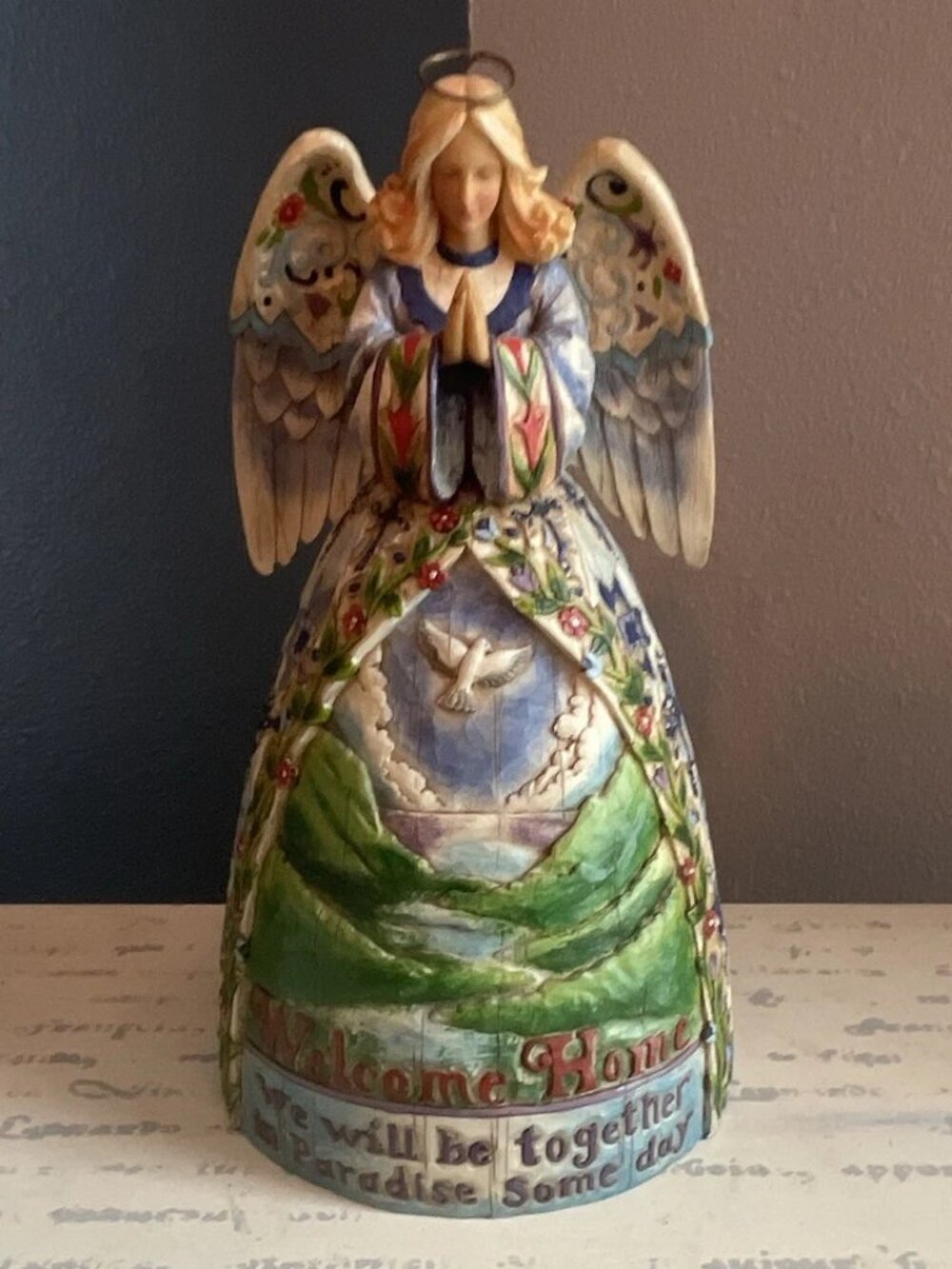 Heartwood Creek Jim Shore "Welcome Home" Angel Resin Figurine